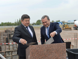 The capsule was laid for the construction of the Kyrgyz-Uzbek automobile plant