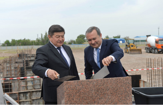 The capsule was laid for the construction of the Kyrgyz-Uzbek automobile plant