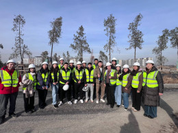 Эл аралык логистика жогорку мектебинин студенттери  Royal Central Park курулуш компаниясына барышты