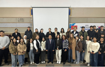 Эксперт ЮНИДО Марат Усупов выступил с лекцией в Международной Высшей Школе Логистики